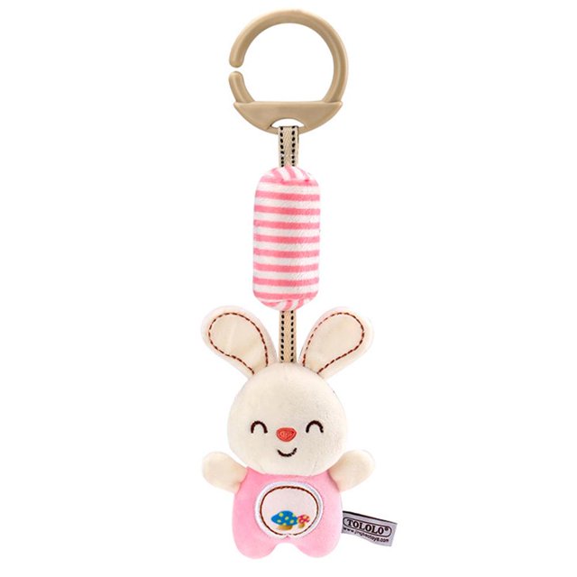 Cochecito De Juguete De Felpa Para Bebé Recién Nacido, Sonajeros Móviles, Campana Colgante De Animales De Dibujos Animados, Juguetes Educativos Para Bebés Monstrate FN007114-03