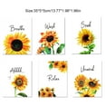 thumbnail image 4 of Bearachild Planta de acuarela, girasoles, flores, impresiones de letras, núcleo decorativo, coleccionables de arte para sala de estar, estudio, pasillo Decoración del hogar Flor de remojo Bearachild HA061613-03B, 4 of 6