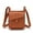 Brown#20📝, variant on Dollver Crossbody Purse Full Grain Leather | Built-in Wallet | Compact Messenger Bag | Adjustable Strap | Metal Zippers | Multiple Compartments | Lightweight | 8.1in | Brown | Secure Organization