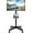 Without Rotation, variant on Rolling Mobile TV Cart for 23-60 Inch TVs, Rotating Floor TV Stand Compatible with The Frame TVs - 90° Landscape to Portrait, Height Adjustable TV Cart on Wheels, Max VESA 400x400mm