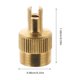 thumbnail image 2 of Houderco 4Ud Tapones De Para Neumáticos En Metal Dorado Resistente Para Motocicleta, 2 of 6