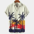 thumbnail image 2 of Floral Shirt For Men Tropical Casual Short Sleeve Button Down Printed Beach Shirts, 2 of 3