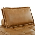 thumbnail image 6 of Saunter Tufted Vegan Leather Vegan Leather 4-Piece Sectional Sofa-EEI-5209-TAN, 6 of 7