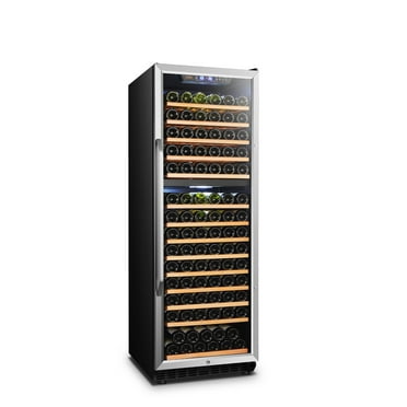 Lanbo 154 Bottle 24 inch Width Compressor Dual Zone Wine Cooler