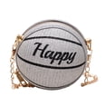 thumbnail image 2 of Basketball Shoulder Bag Purse Mini Crossbody Bags with Strap for Casual Shopping Argent, 2 of 8