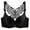 Black, variant on Bras for Women Clearance Solid Bra Wire Free Underwear Front Closure Butterfly Backless Bra