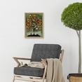 thumbnail image 2 of Quirky Abstract Autumn Tree Artwork Framed Wall Art Print A4, 2 of 4