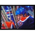 thumbnail image 1 of Wayne Gretzky Oilers d'Edmonton Toile Encadrée Gros Plan de Banc 20x29, 1 of 5