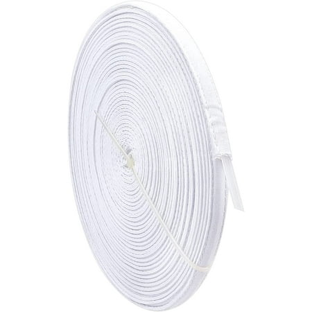Polyester Boning Cotton Covered 12 Yards 10mm Poly Sewing Garment Accessories Bra Boning Tool for Corsets Bridal Gowns Evening Gowns Lingerie Hats White for DIY