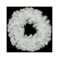 20" White Crystal Spruce Artificial Christmas Wreath - Unlit