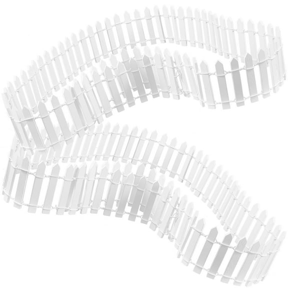 SWETRACE Mini Landscape Fence White 2 Sets 11.8x1.97x0.07in