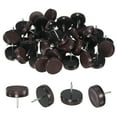 thumbnail image 1 of Uxcell 40-Pack Deslizadores de Muebles, Protectores de Pierna de Silla Clavados de 1.2" para Pisos de Madera/Mesa/Silla/Pisos de Madera [Marrón], 1 of 1