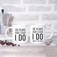 thumbnail image 4 of CTDream Funny 28th Wedding Anniversary 11oz. Couples Coffee Mug Gag Gift, 28 Years Ago I Said I Do, I Said I Do What I'm Told, 2-Pack with Gift Box for Husband Wife Parents, 4 of 7