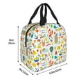 thumbnail image 4 of Kdxio Summer Animal Print Insulated Lunch Bag,Reusable Tote Lunch Box for Women Men,Leakproof Cooler Lunch Bags for Work Office Travel Picnic, 4 of 6