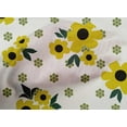 thumbnail image 4 of oneOone Cotton Poplin Yellow Fabric Floral & Geometric Sewing Craft Projects Fabric Prints By Yard 56 Inch Wide, 4 of 4