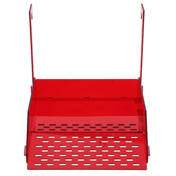 OFFIGAM Large Red Hanging Turtle Basking Platform Acrylic Tank Accessory
