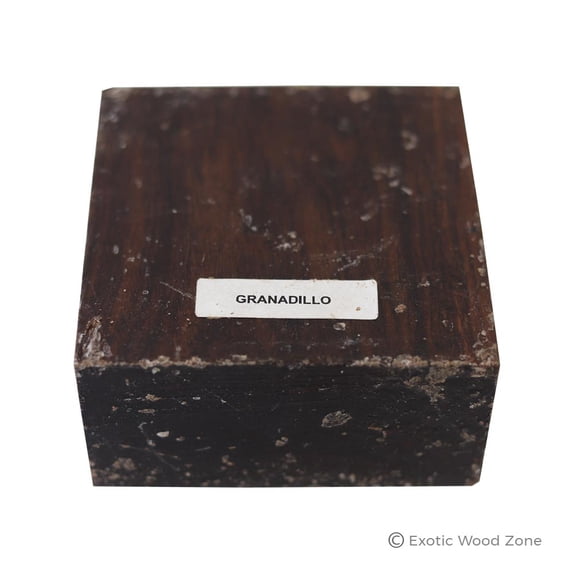 Granadillo Exotic Hardwood Bowl Turning Wood Blank - 5" x 5" x 3" (1 Piece) - Premium Wood Bowl Blanks for Exceptional Woodturning Craftsmanship