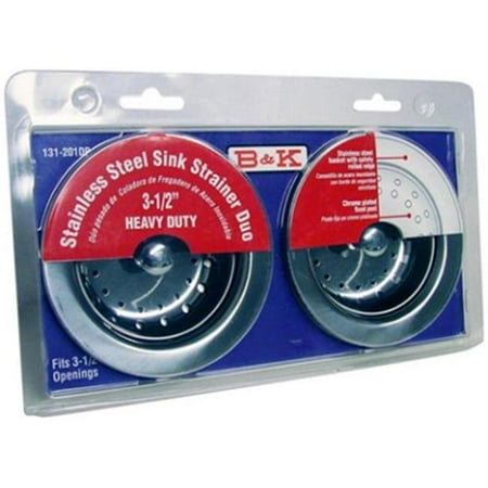 

B & K Industries 131-201DP 4.5 in. Stainless Steel Dual Strainer