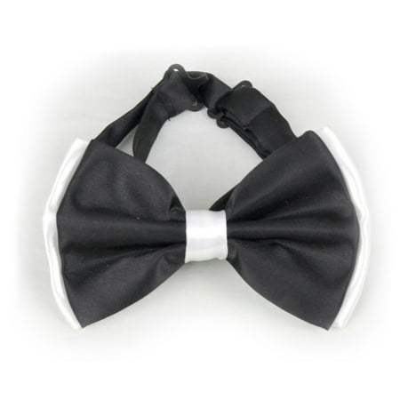 Black White Two Tone Bow Tie Walmart Com