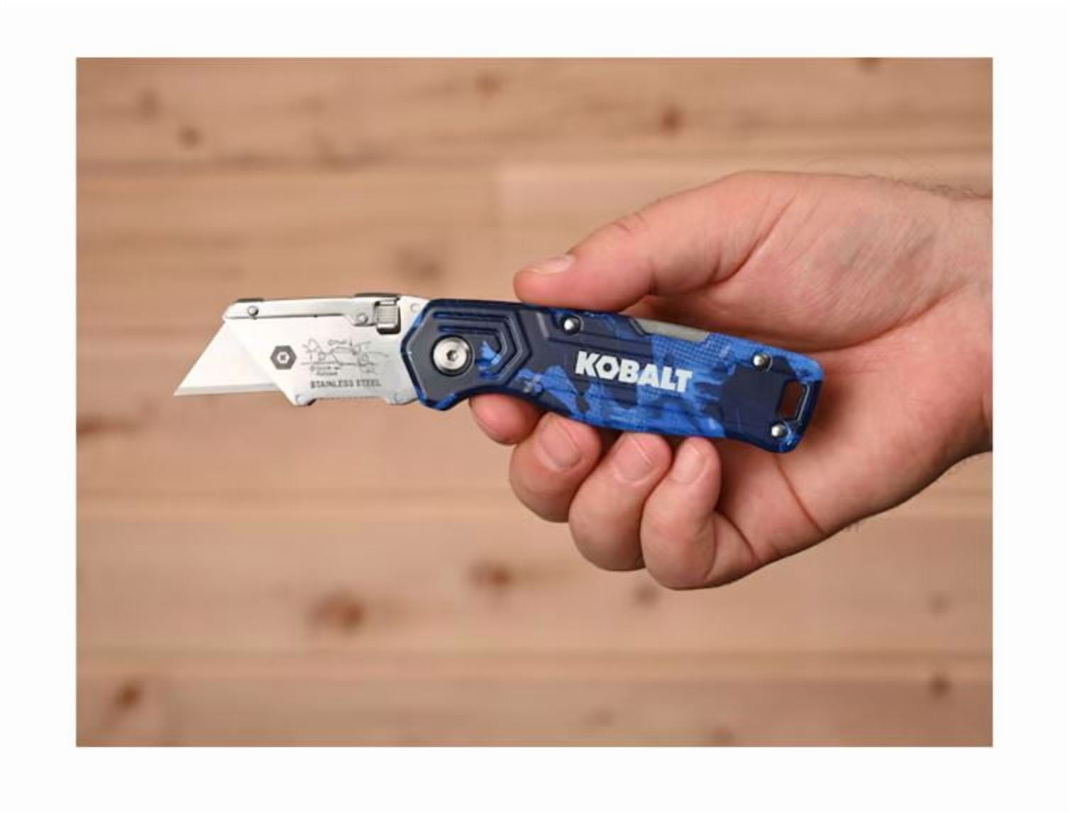 Kobalt 2-Pack Camo Lockback 3/4-in 50-Blade Folding Utility Knife