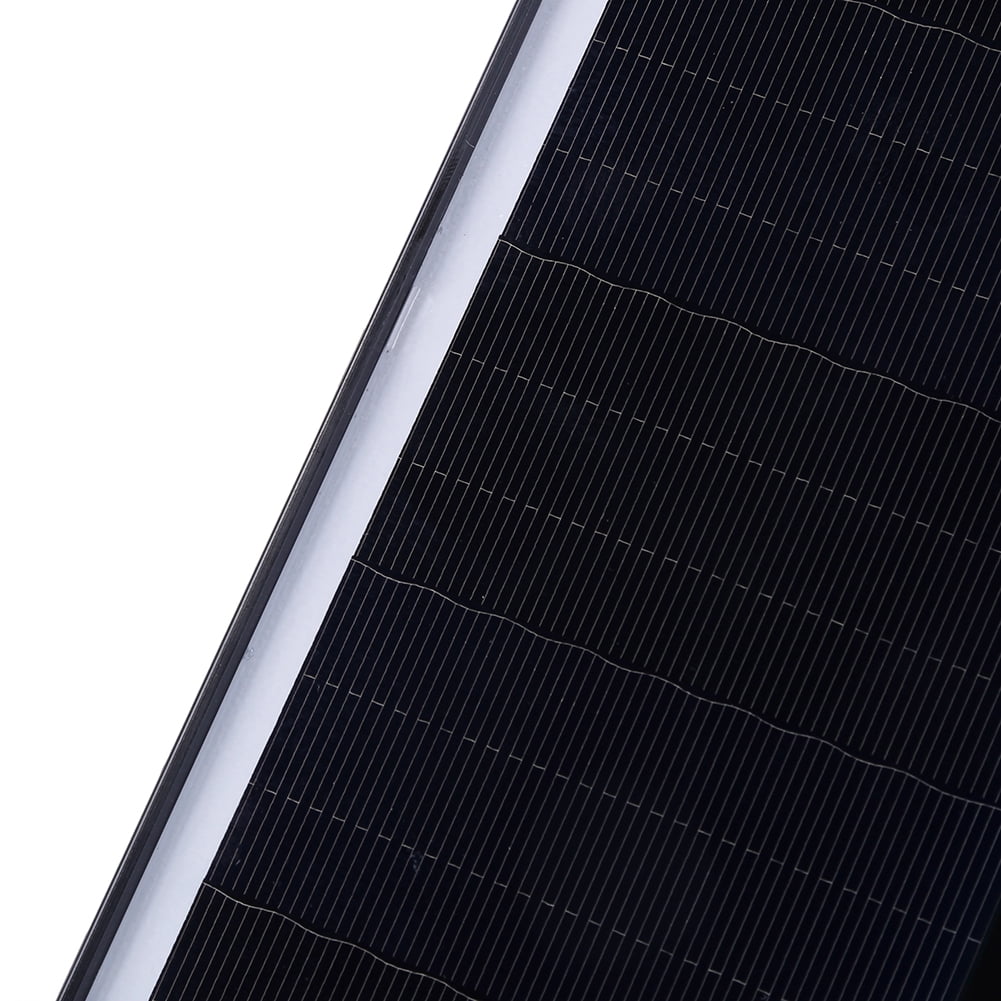 20W 5V Shingled IP65 Solar Panel, 24% High-Efficiency Micro USB Solar Charger for Security Cameras (Black)