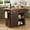 Brown, variant on Aisword Rolling Kitchen Island with Drop Leaf Countertop, Mobile Kitchen Cart on Wheels, Sliding Door, Drawers, Spice Rack & 2-Tier Storage, Walnut