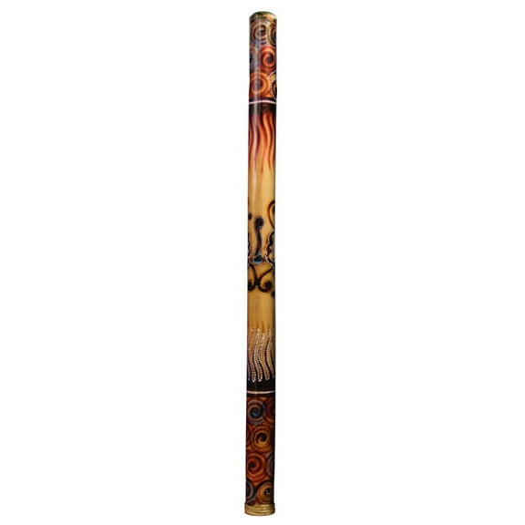 Didgeridoo Bamboo burned-painted 47" long