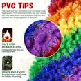 thumbnail image 3 of 6ft Rainbow Spiral Christmas Tree, 1248 Branch Tips, Colorful PVC Artificial Holiday Tree with Unique Spiral Design, Full & Lush Shape, Sturdy Metal Stand for Indoor Christmas Decoration, 3 of 8