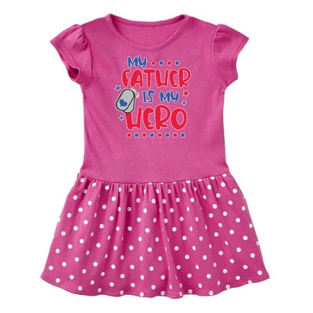 

Inktastic Memorial Day My Father is My Hero Gift Baby Girl Dress