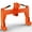 Orange, variant on Mescukay 3000 LBS Lifting Capacity Tractor Quick Hitch 3 Point Quick Hitch to Category 1 and 2 Tractors,Between Lower Arms Attachments Quick Hitch with 2 Receivers, Orange