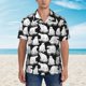 thumbnail image 2 of Balery Cute Cartoon Polar Bear Camisas hawaianas de manga corta para hombre, camisas playeras de corte holgado, camisas de vacaciones con botones,3X-Large, 2 of 7