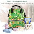 thumbnail image 5 of Fuzoiu St Patrick's Day6 Print Diaper Bag Backpack,Baby Essentials Travel Tote,Multi function Waterproof Diaper Bag, Travel Essentials Baby Bag - Unisex, 5 of 6