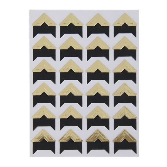 EeaseMX 5 pegatinas autoadhesivas de papel kraft para álbumes de fotos (dorado brillante)