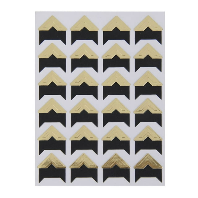 EeaseMX 5 pegatinas autoadhesivas de papel kraft para álbumes de fotos (dorado brillante)