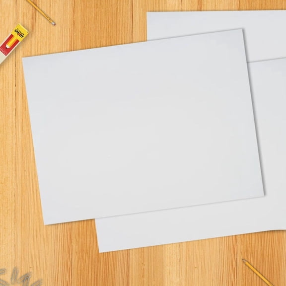 Railroad Poster Board Paper, White, 22 x 28 Inch, 6-Ply Thick, 100 Pack Bulk Value, Heavy Duty Boards for School Projects, Signs and Displays