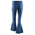 thumbnail image 6 of Sanbonepd Women Flare Jeans Elastic Plus Loose Denim Bow Casual Boot Cut Pant, 6 of 6