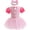 Pink plaid, variant on WIBACKER Infant Baby Girls Romper Tutu Dress 3-18M Princess Bodysuit Tulle Dresses with Headband Birthday Christmas Halloween Costume