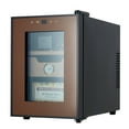 thumbnail image 2 of EastVita Cigar Humidor Cabinet 100 Count, 3 in 1 18L Electric Humidor with Hygrometer, Humidifier, Cooling Fan & Spanish Cedar Lining, Lights Control System, Desktop Multi Large Drawers, 2 of 8