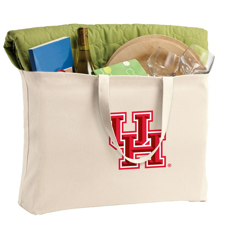 Broad Bay UH Tote Bag Large University of Houston Shopping Bag, Women's, White