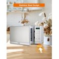 thumbnail image 2 of Commercial Chef 0.7 Cu Ft Microwave with 10 Power Levels, 700W Microwave with Digital Display, Countertop Microwave, 2 of 7