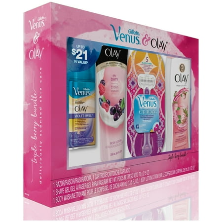 Gillette Venus Women's Razor and Olay Triple Berry Bundle, 1 Count