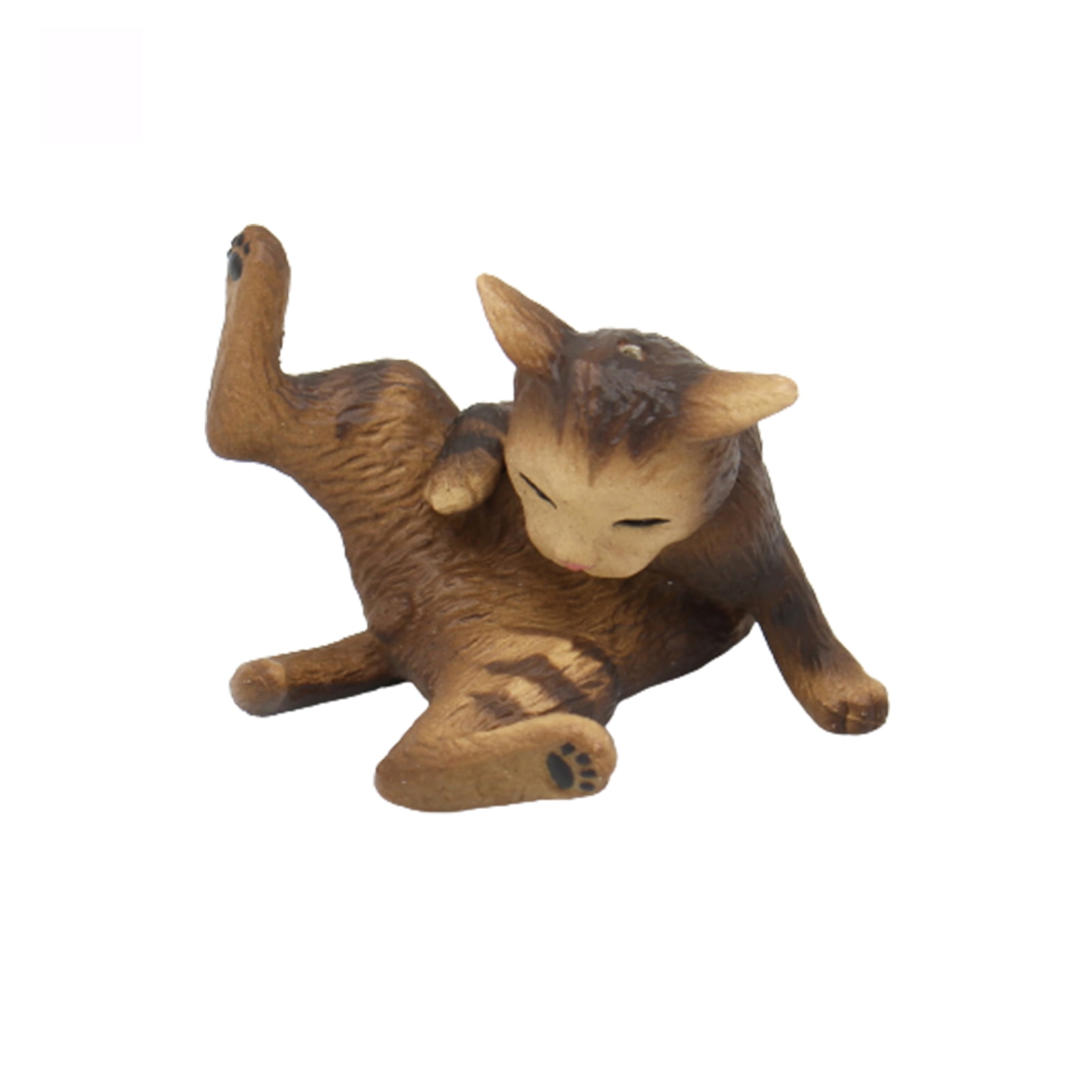 Miniature Scene Model Resin Cat Groom Toy Handicraft Ornament for ...
