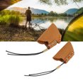 thumbnail image 1 of Fishing Finger Sleeve Protector Thumb Index Finger Guard Artificial Leather Adjustable Tool Accessory Camping Darts Game, Suitable for Both Men and Women, 1 of 7