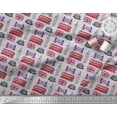 thumbnail image 2 of Soimoi Gray Rayon Fabric London Theme Architectural Fabric Prints By Yard 42 Inch Wide, 2 of 3