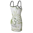 thumbnail image 6 of Ladies Elegant Sling Sleeveless Sexy Dress leaf, 6 of 6