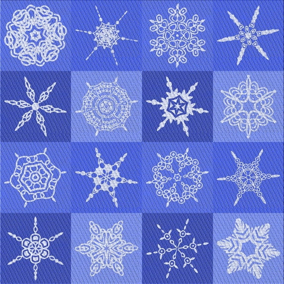 Ahgly Company Indoor Square Patterned Sky Blue Dress Blue Area Rugs, 5' Square