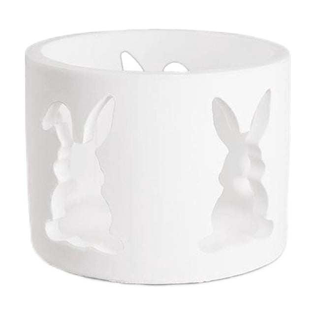 Matsuzay Kit de moldes para portavelas de conejito de Pascua, para una experiencia única de fabricación de velas, molde de silicona, conejito Artesanía