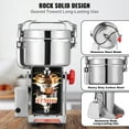 thumbnail image 3 of KFFKFF 2500g Commercial Spice Grinder Electric Grain Mill Grinder High Speed, 3 of 9
