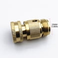 thumbnail image 2 of Whoamigo Quick Connect 3/4 inch Hose Connector Brass Easy Fitting Quick Disconnect Hose, 2 of 11