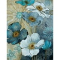 thumbnail image 2 of Robinson, Carol 15x18 Gold Ornate Wood Framed with Double Matting Museum Art Print Titled - Blue Denim Garden I, 2 of 4